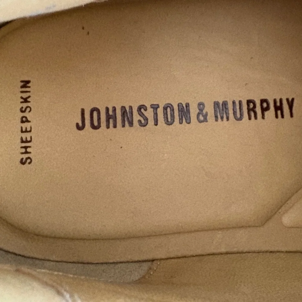 Johnston & Murphy Mens 13 M Brown Pebbled Leather Split Toe‎ Oxfords 20-7223